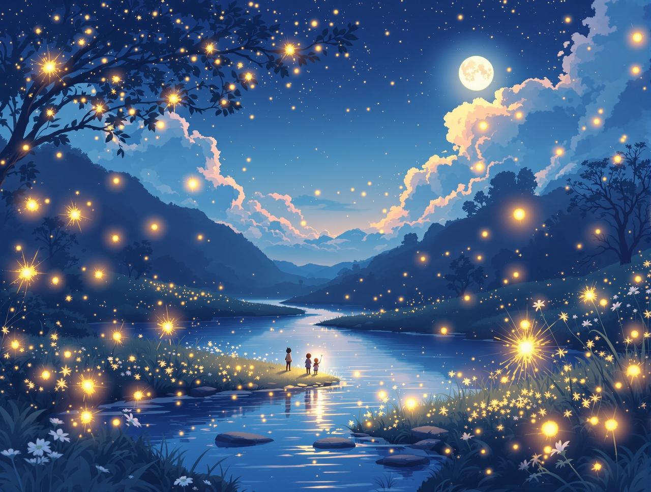 夏夜物语 · 星空与萤火虫 - 短剧搜吧精选专题 夏夜物语 · 星空与萤火虫